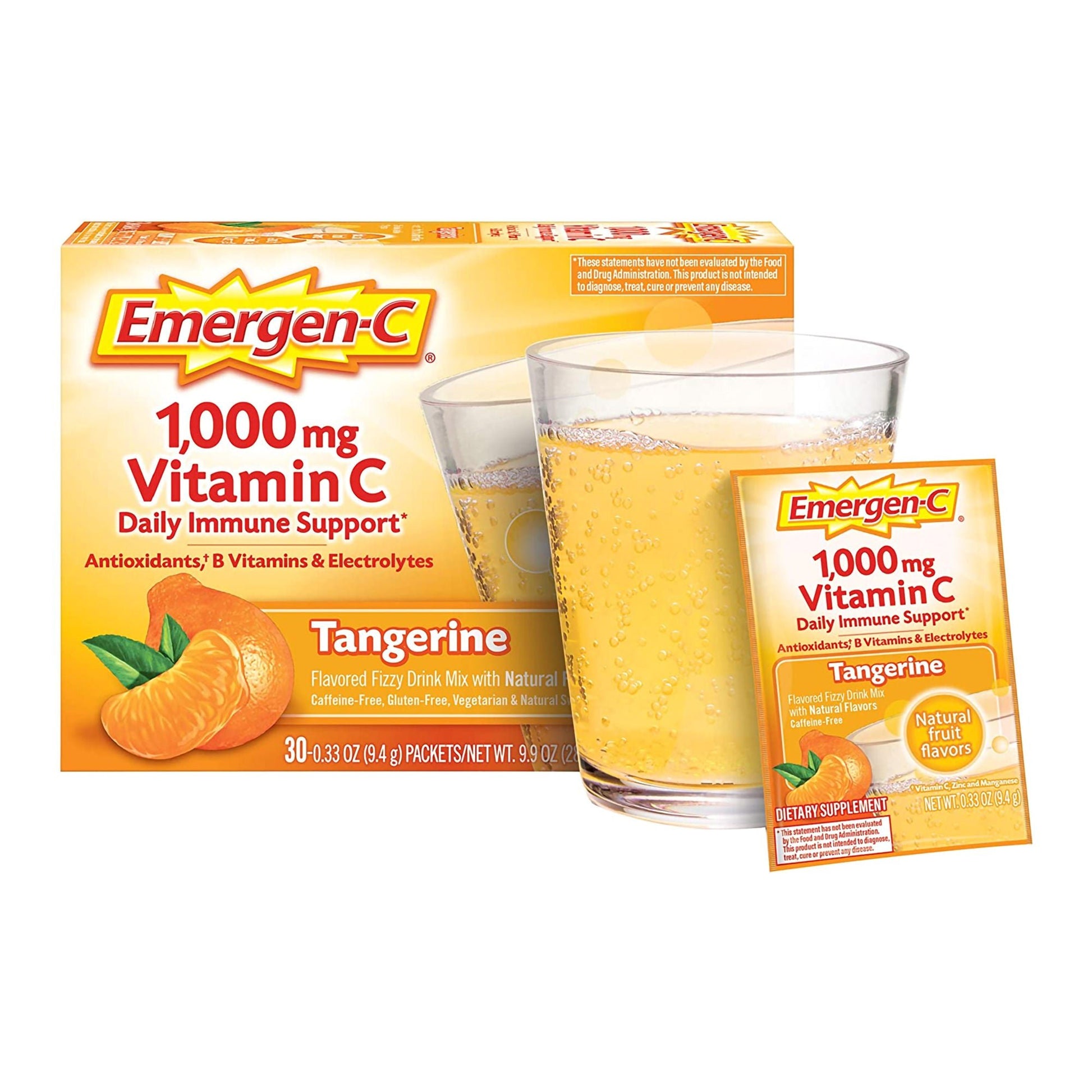 Emergen-C® Vitamin C Daily Immune Support Drink Mix, Super Tangerine Flavor