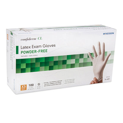 McKesson Confiderm® CL Latex Exam Gloves, Ivory - view 5