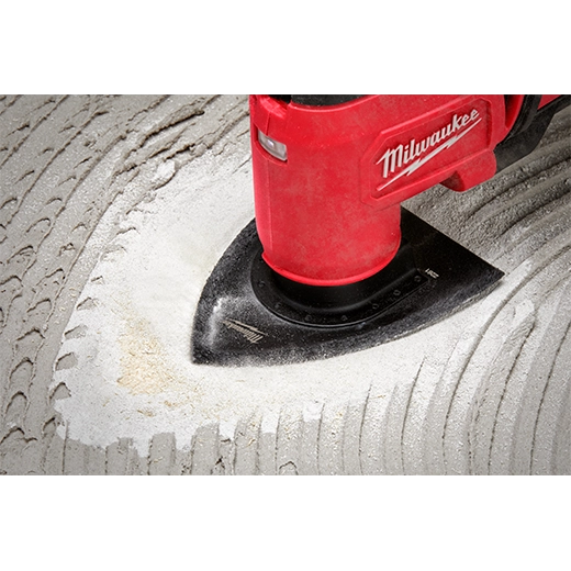 Milwaukee 2-in-1 Grout & Mortar Removal Universal Fit Oscillating Multi-Tool Blade (1 PK) 49-25-2261 | 3.76 in Blade Length, Carbide