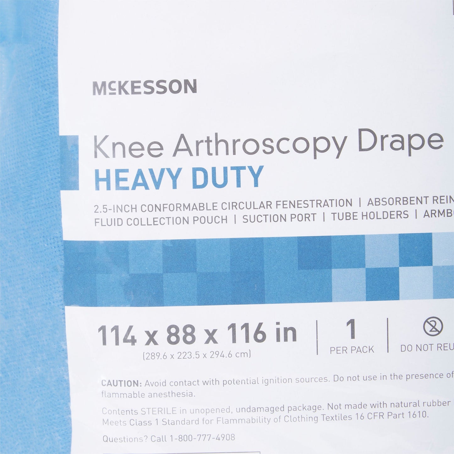 McKesson Sterile Heavy-Duty Knee Arthroscopy Drape