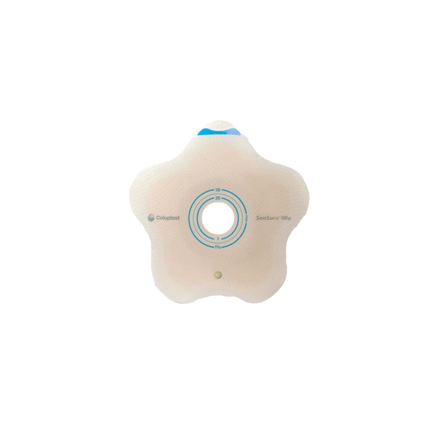 SenSura® Mio Click Convex Flip Ostomy Barrier, Stoma Openings, Red Match