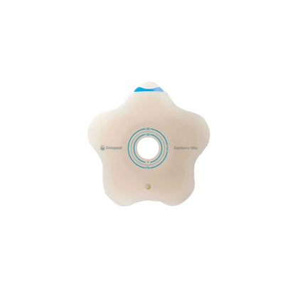 SenSura® Mio Click Convex Flip Ostomy Barrier, Stoma Openings, Red Match