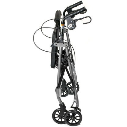 McKesson Folding Aluminum Four-Wheel Rollator, Silver