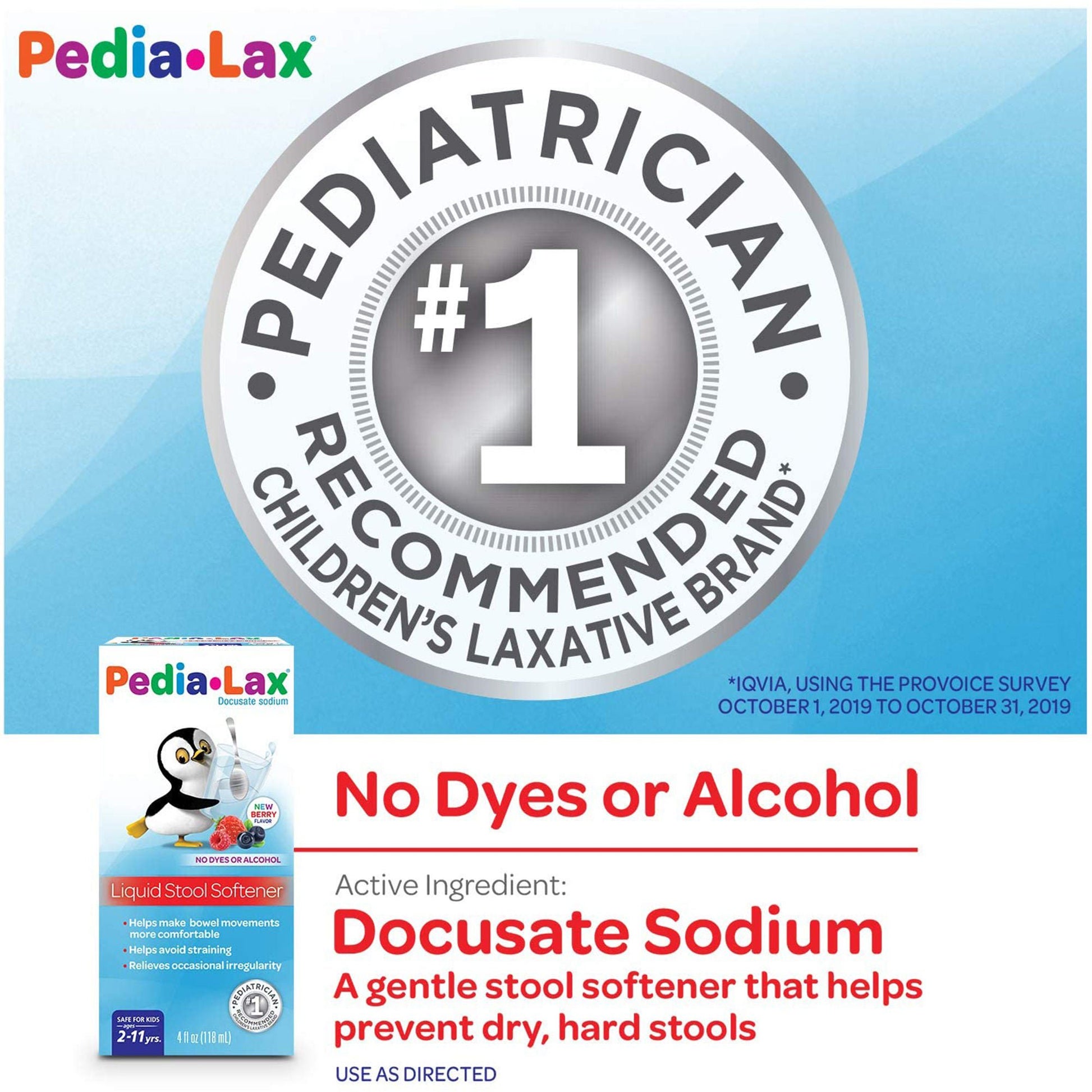 Pedia-Lax® Liquid Stool Softener Berry Flavor