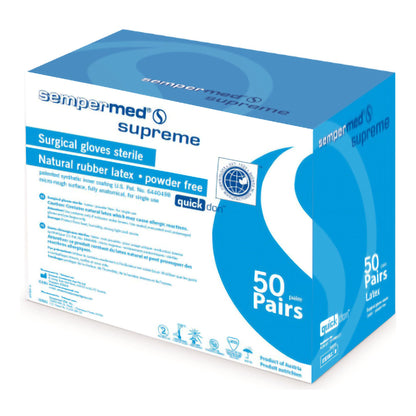Sterile Sempermed® Supreme Latex Surgical Gloves, Ivory - view 7
