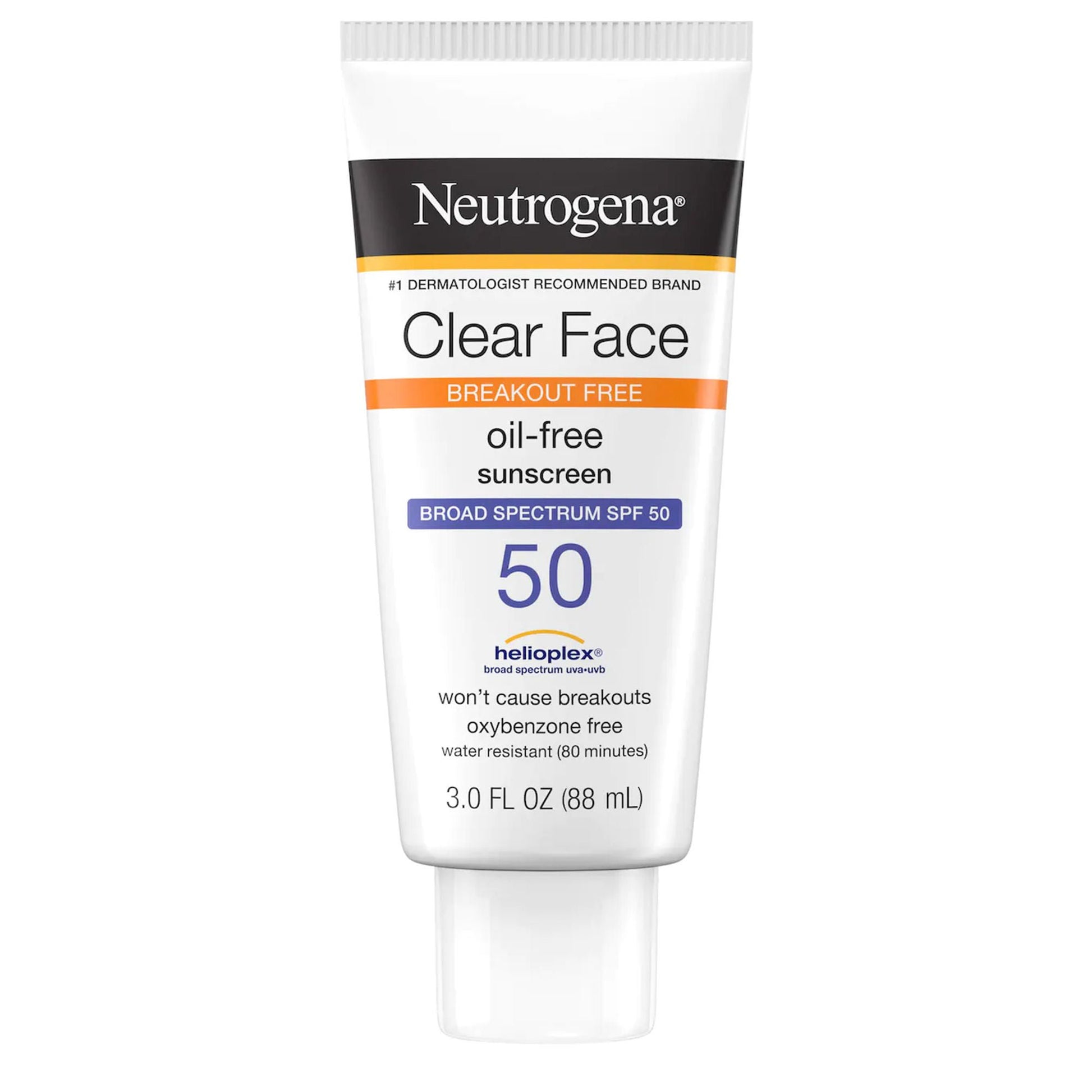 Neutrogena® Clear Face Oil-Free Sunscreen, SPF 50