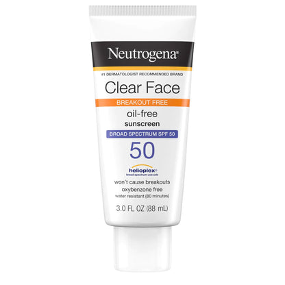 Neutrogena® Clear Face Oil-Free Sunscreen, SPF 50