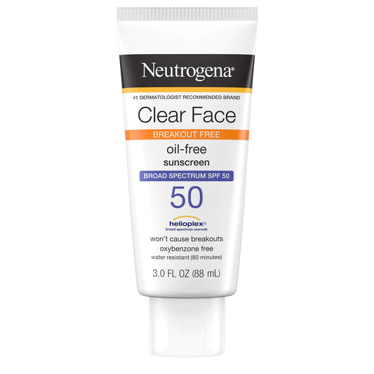Neutrogena® Clear Face Oil-Free Sunscreen, SPF 50