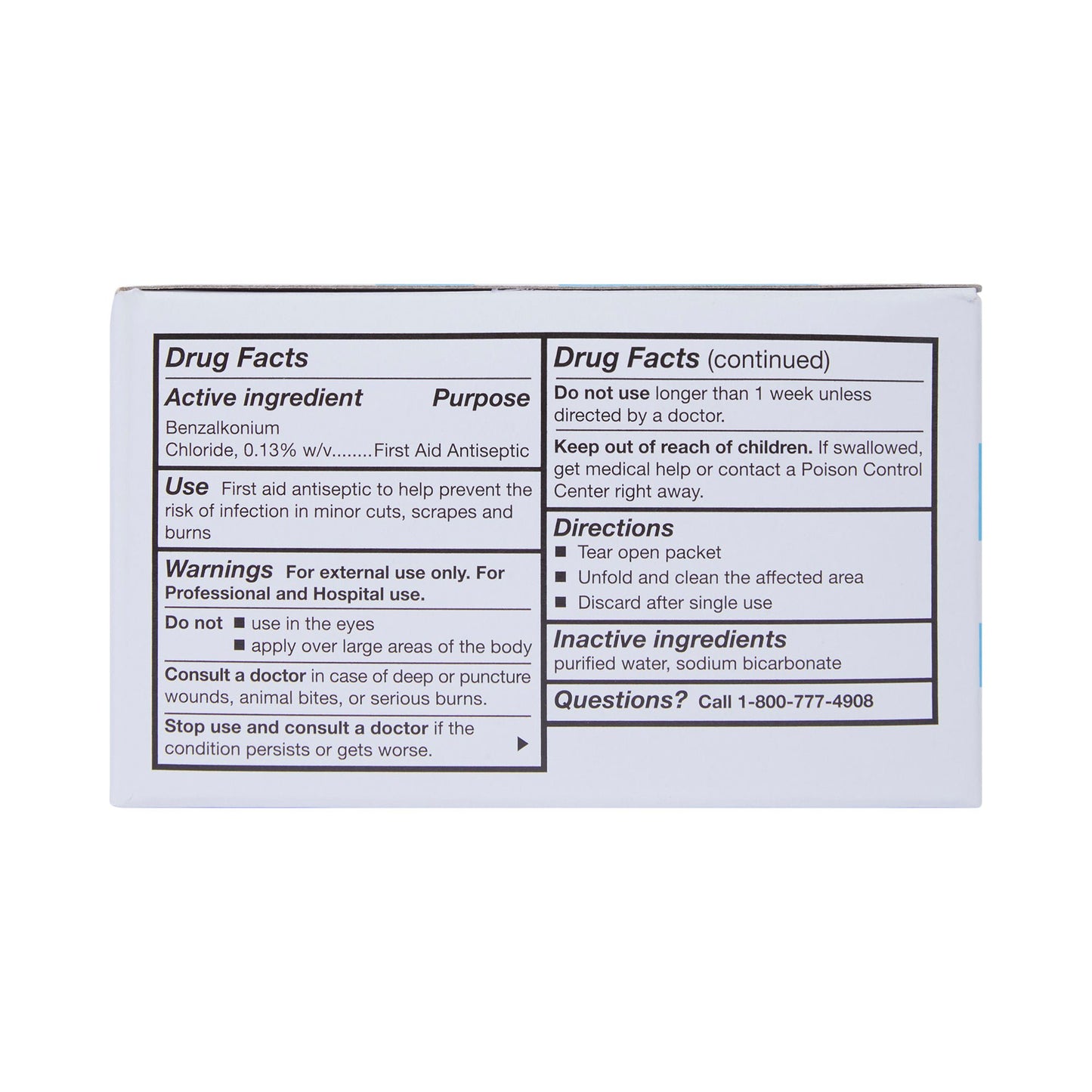 McKesson Benzalkonium Chloride Antiseptic Skin Wipes