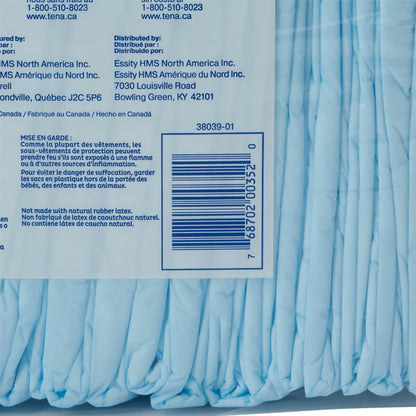 Tena® Regular Underpads, Light Absorbency, Blue, Disposable