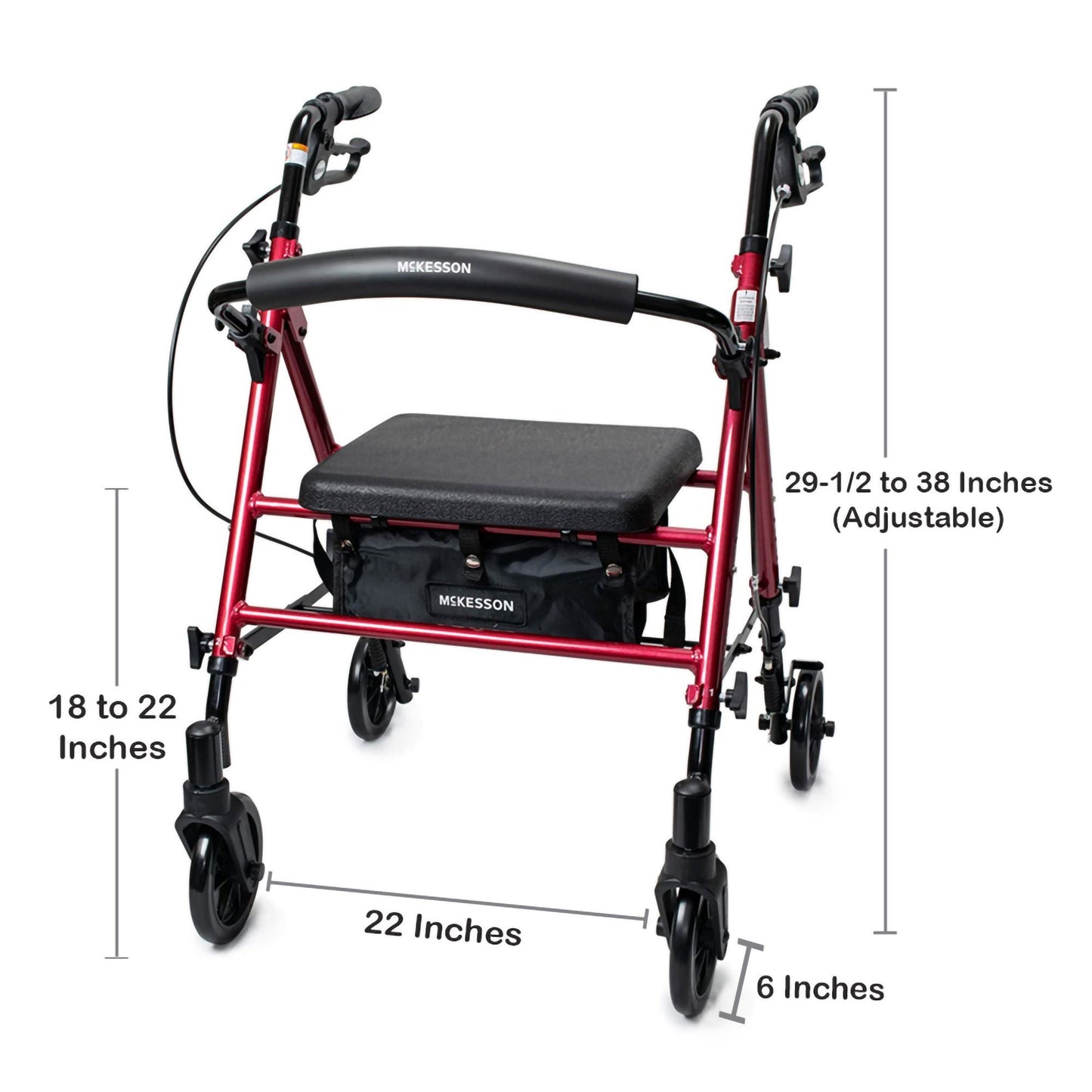 McKesson Four-Wheel Rollator