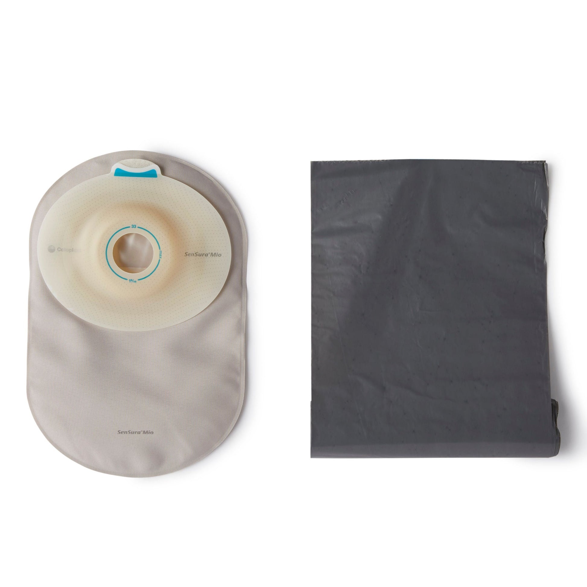 SenSura® Mio Convex Light 1-Piece Closed End Opaque Ostomy Pouch, Stoma