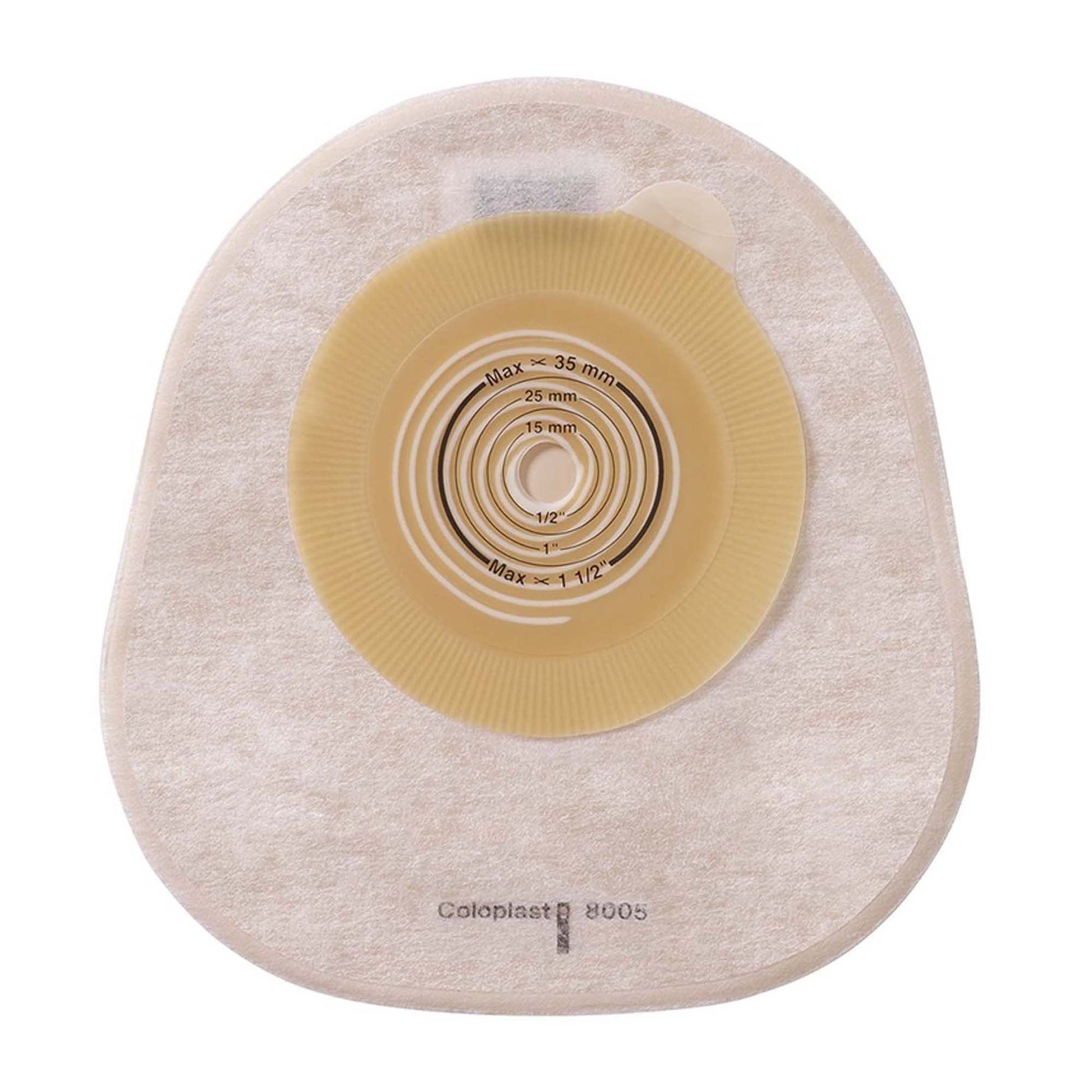 Assura® One-Piece Transparent Colostomy Pouch, Cut to Fit Stomas