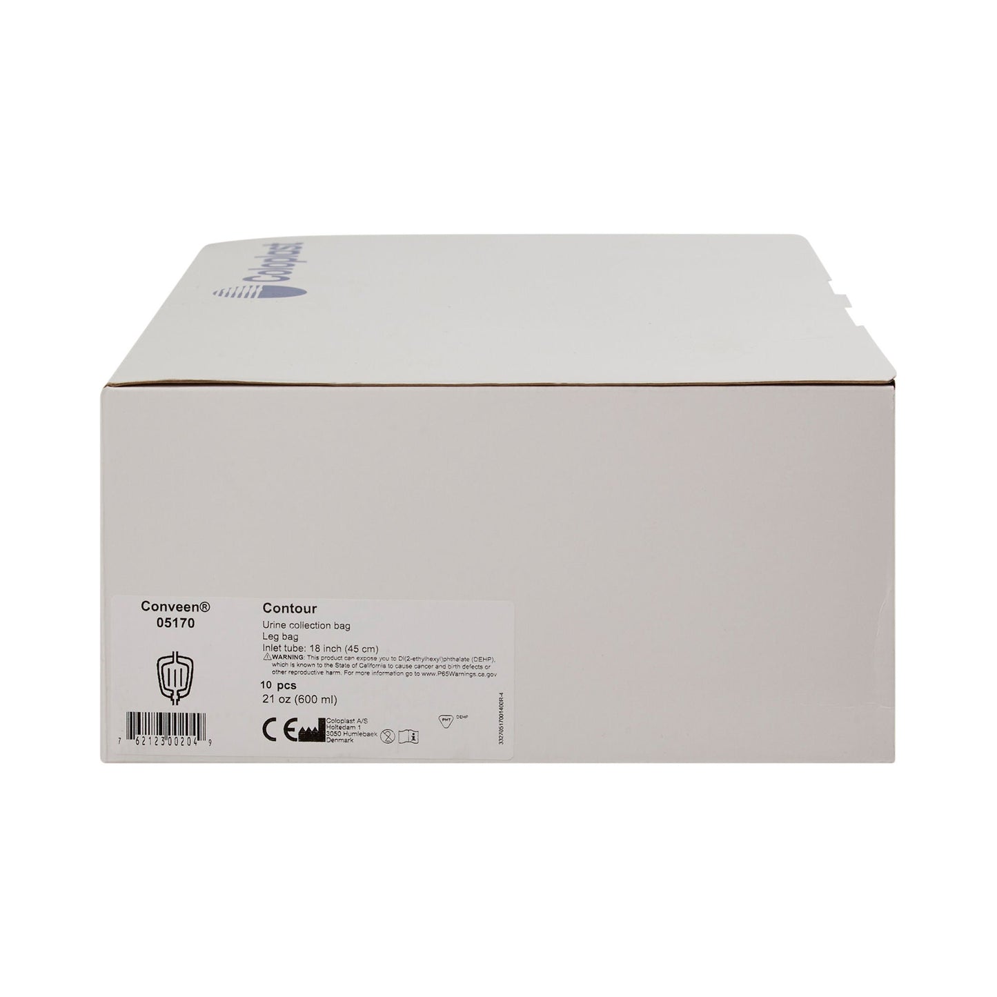 Conveen® Contour Urinary Leg Bag: Anti-Reflux Valve, Polyethylene/Flocked