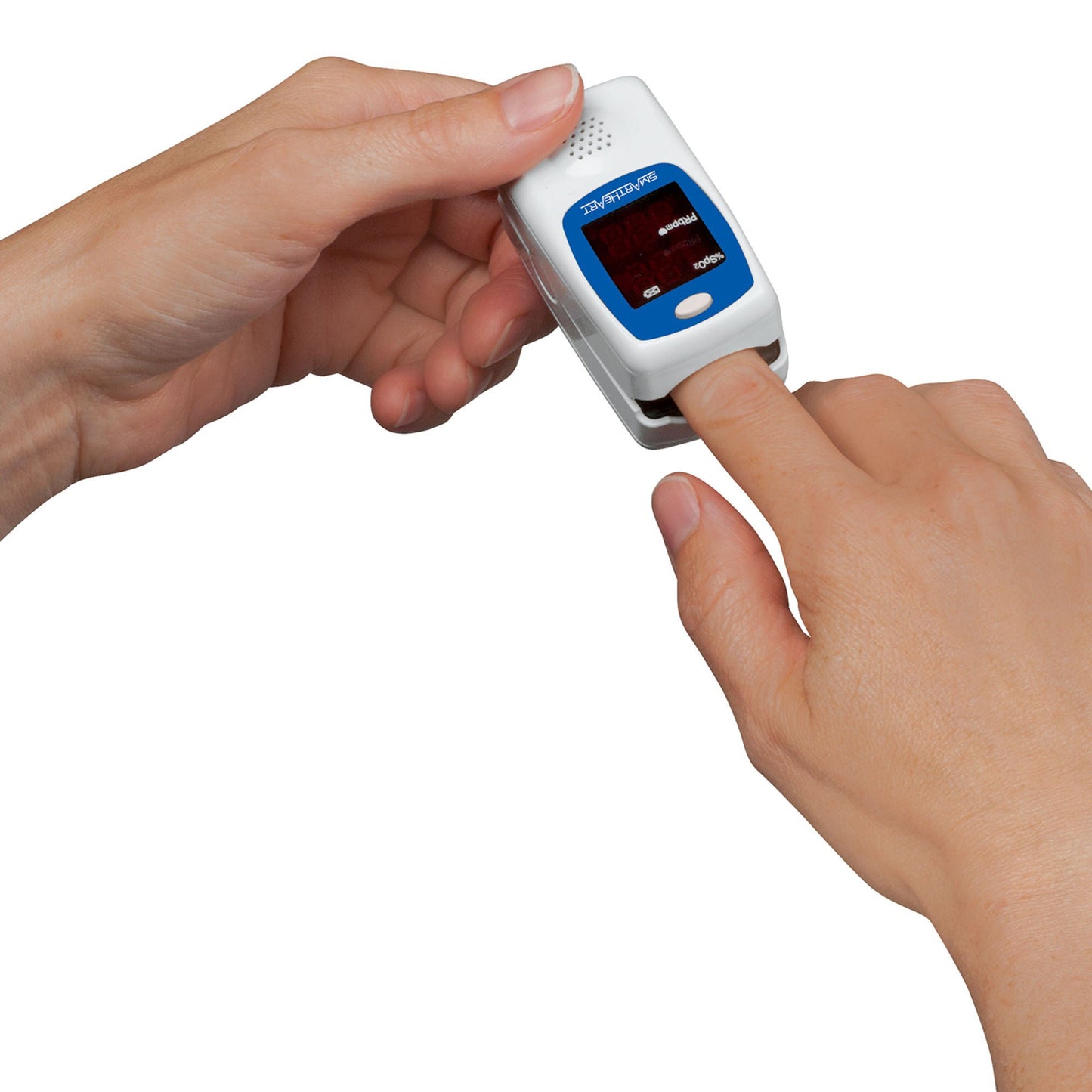 SmartHeart Fingertip Pulse Oximeter, Talking Blood Oxygen Saturation Monitor