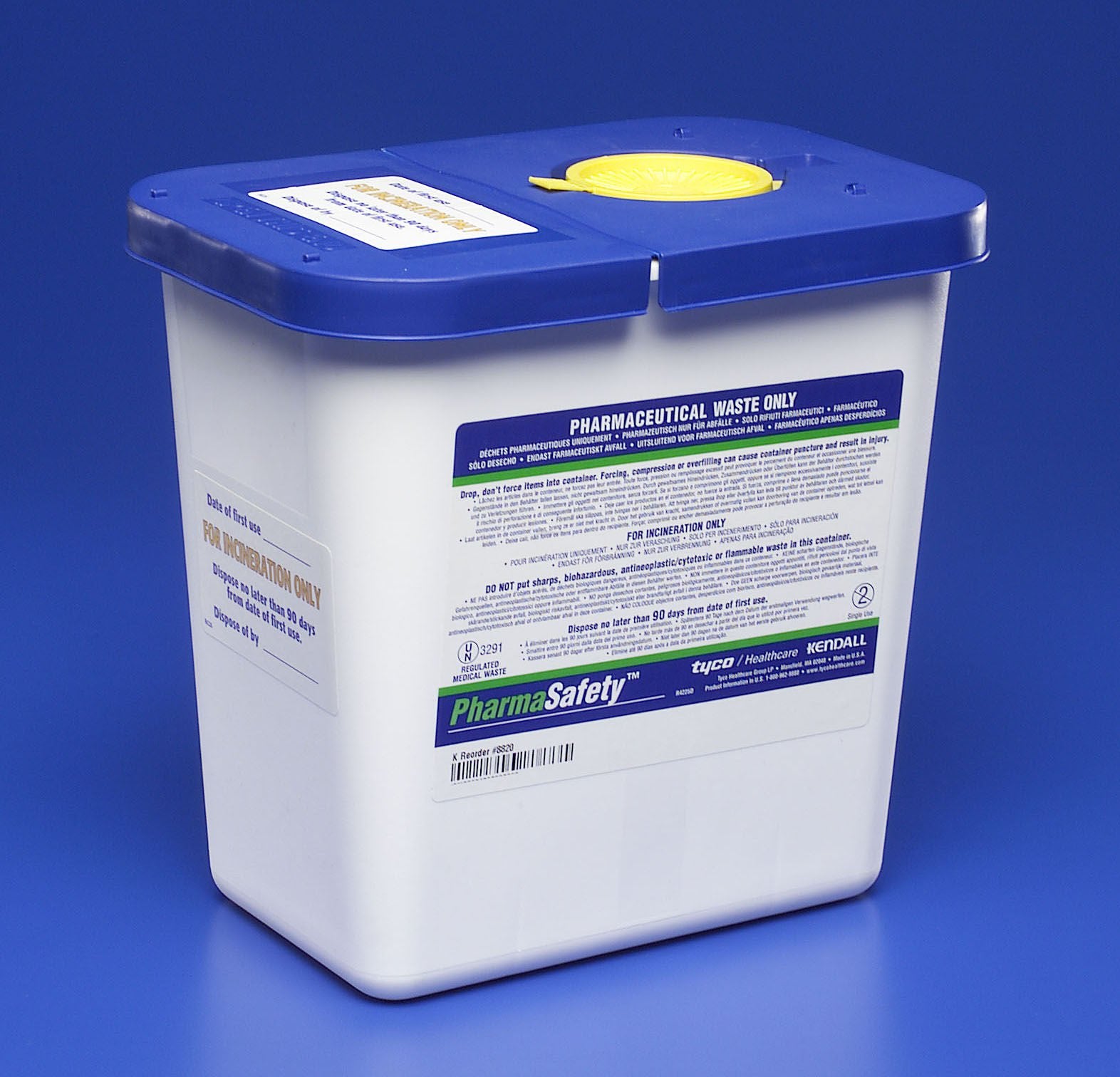PharmaSafety™ Pharmaceutical Waste Container, 10 x 10½ x 7¼ Inch