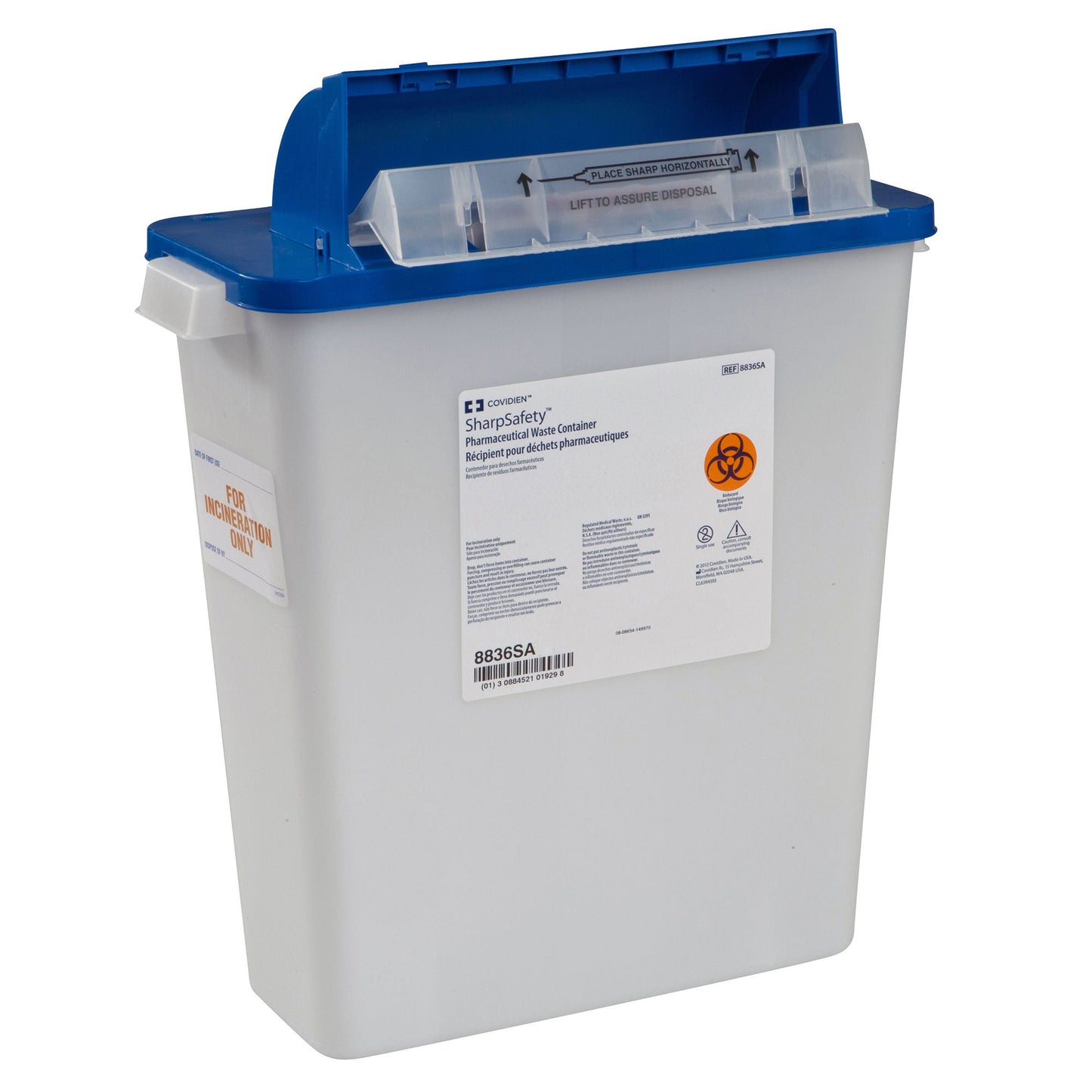 PharmaSafety™ Pharmaceutical Waste Container, 3 Gallon