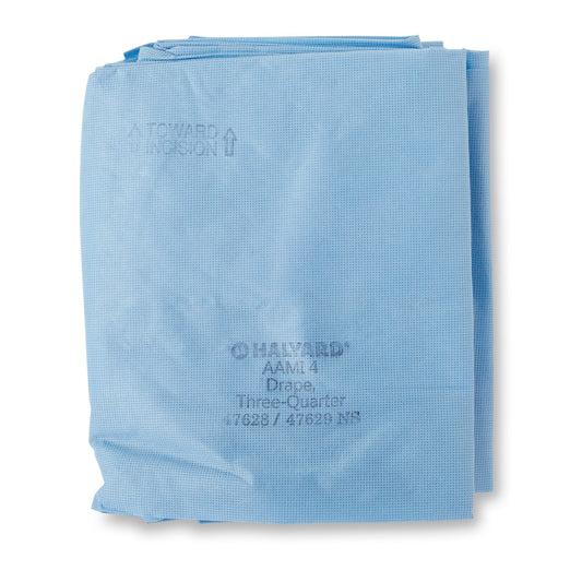 Halyard Sterile Three-Quarter Drape, Blue