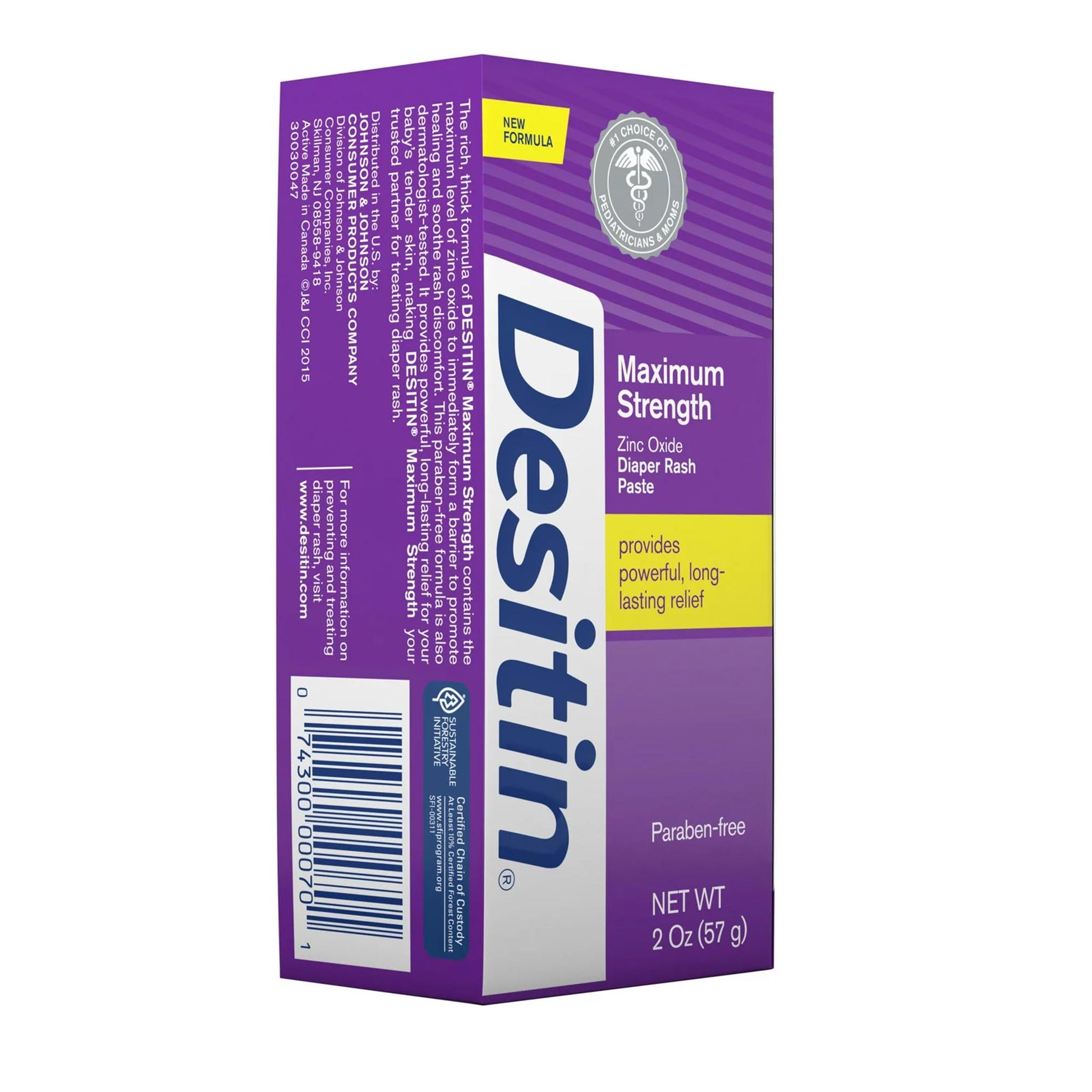 Desitin® 40% Zinc Oxide Diaper Rash Ointment Maximum Strength Paste, Tube