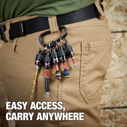 Milwaukee 5PC Bit Holder with Carabiner 48-32-4537