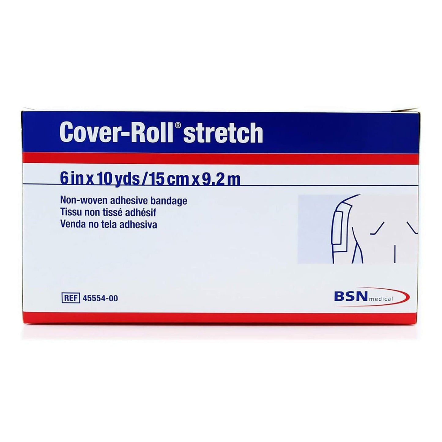 Cover-Roll® Stretch Dressing Retention Tape with Liner, White