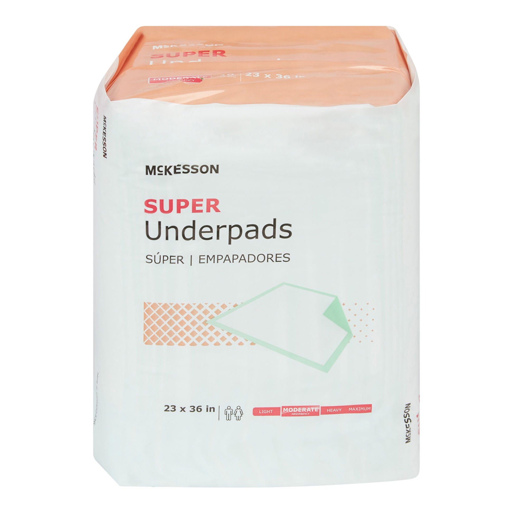 McKesson Super Moderate Absorbency Underpad, - 120 ct.