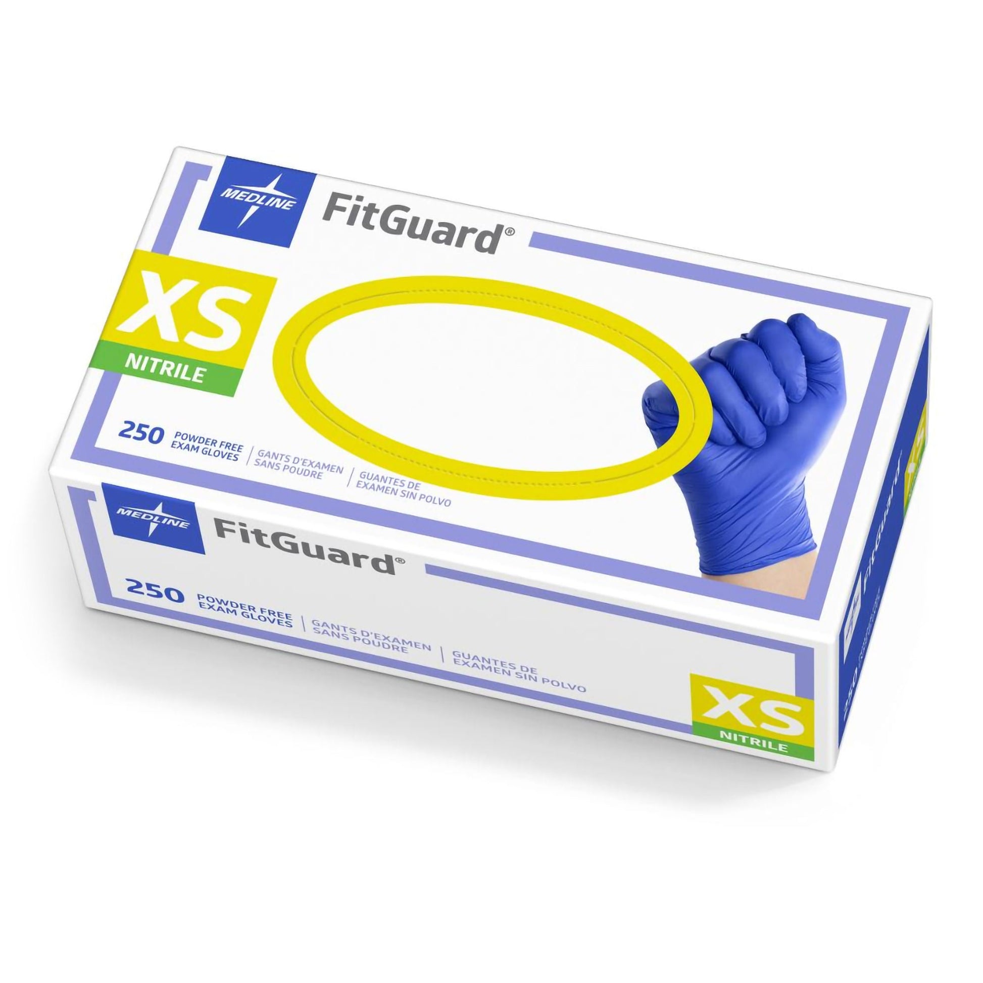 FitGuard™ Nitrile Exam Gloves, Dark Blue - view 2