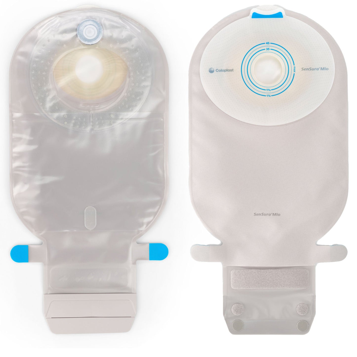 SenSura® Mio Flat 1-Piece Transparent Ostomy Pouch, Stoma