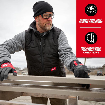 Milwaukee FREEFLEX Lightweight Insulated Vest Black 3X M350B-3X | Polyester