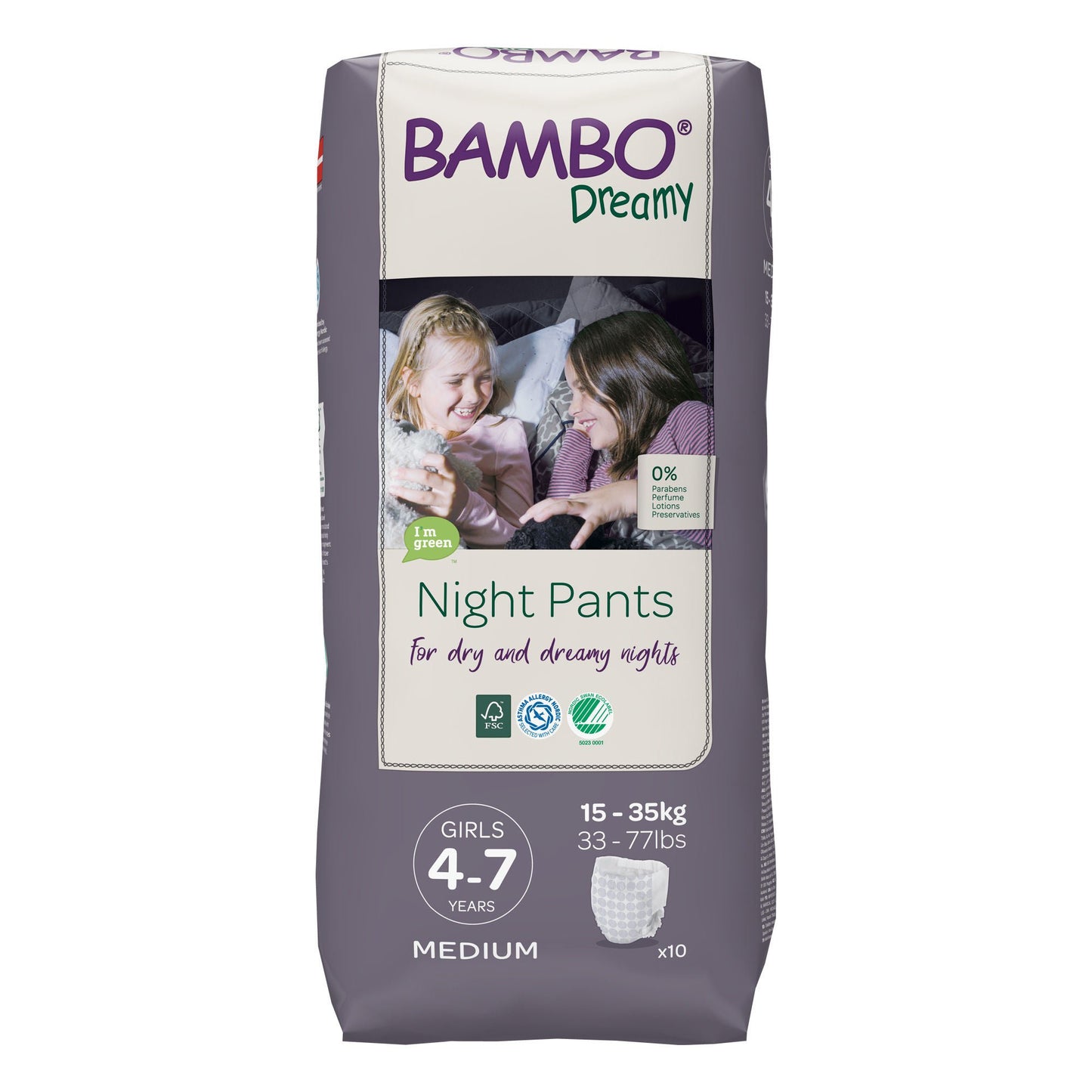 Bambo® Dreamy Training Pants, For Girls 4 – 7 Years Old
