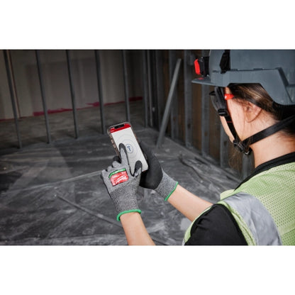 Milwaukee 12 Pair Cut Level 6 High-Dexterity Nitrile Dipped Gloves 48-73-7000B | ANSI Cut A6, 12-Piece