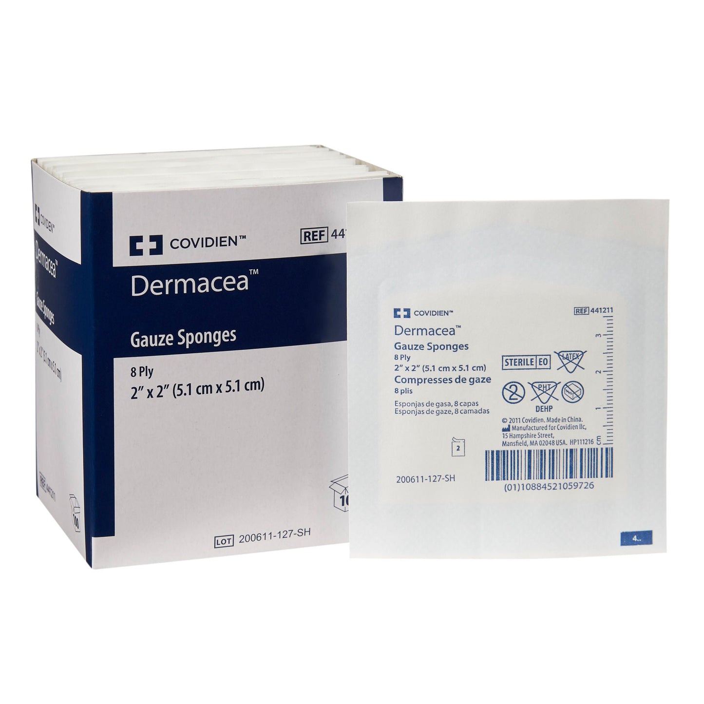 Dermacea™ Sterile Gauze Sponge, 8-Ply