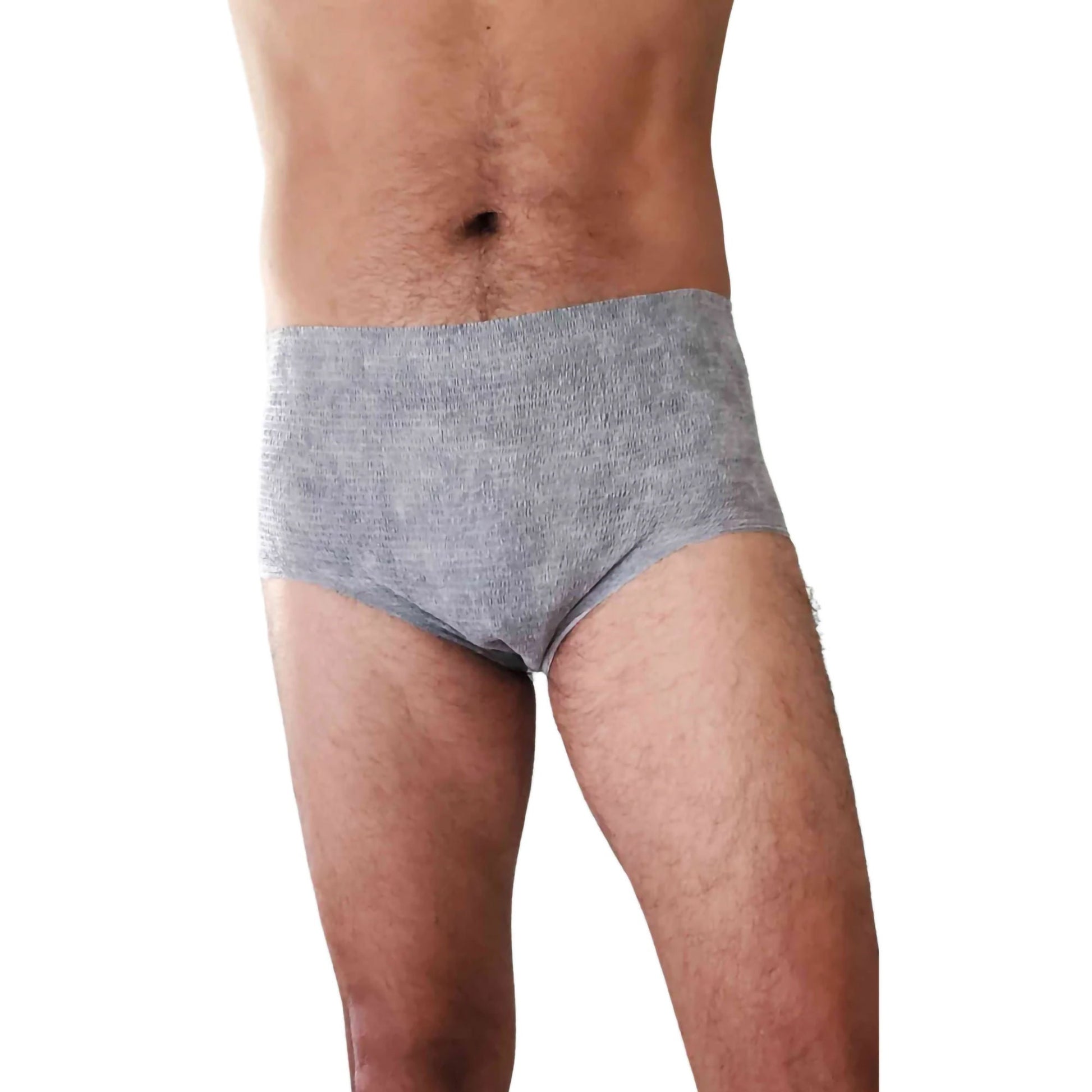 Nexwear Men's Pull-On Absorbent Underwear, Gray