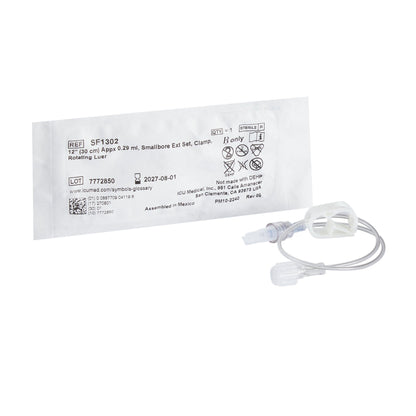 ICU IV Extension Set Small Bore 12 Inch Tubing