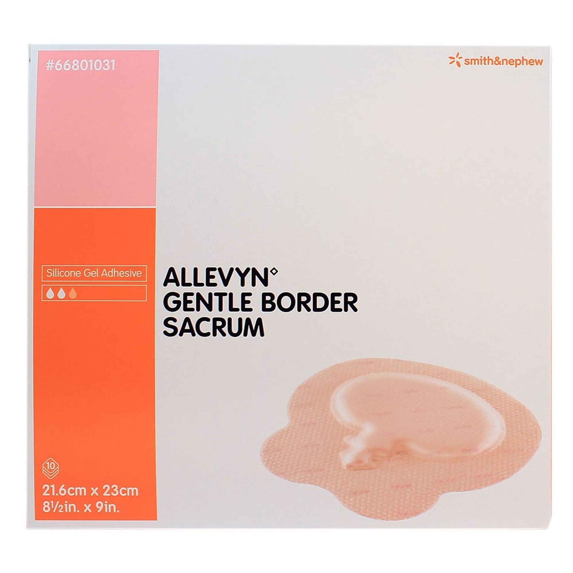 Allevyn Gentle Border Silicone Gel Adhesive, Pink