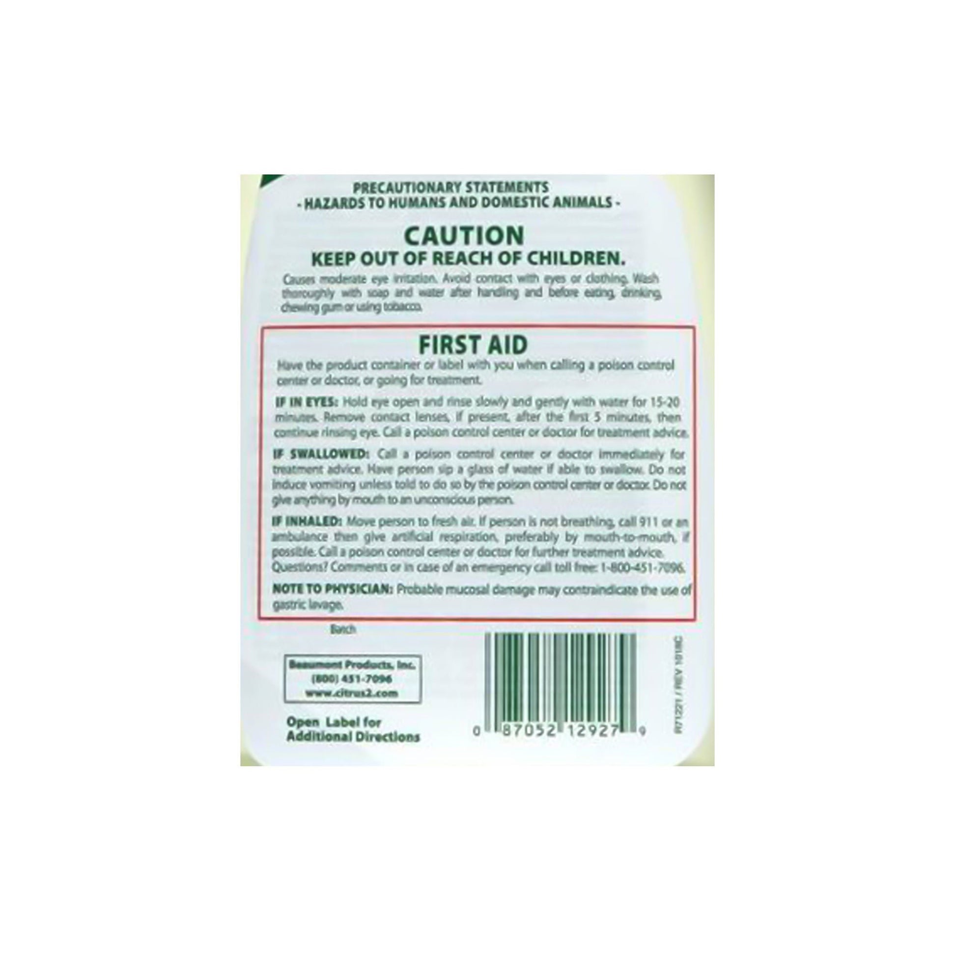 Citrus II® Hospiral Germicidal Deodorizing Cleaner, Spray Bottle