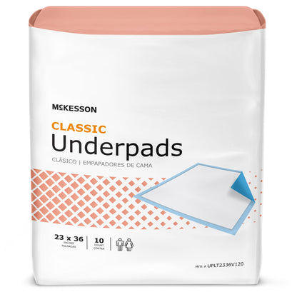 McKesson Classic Plus Light Absorbency Underpads