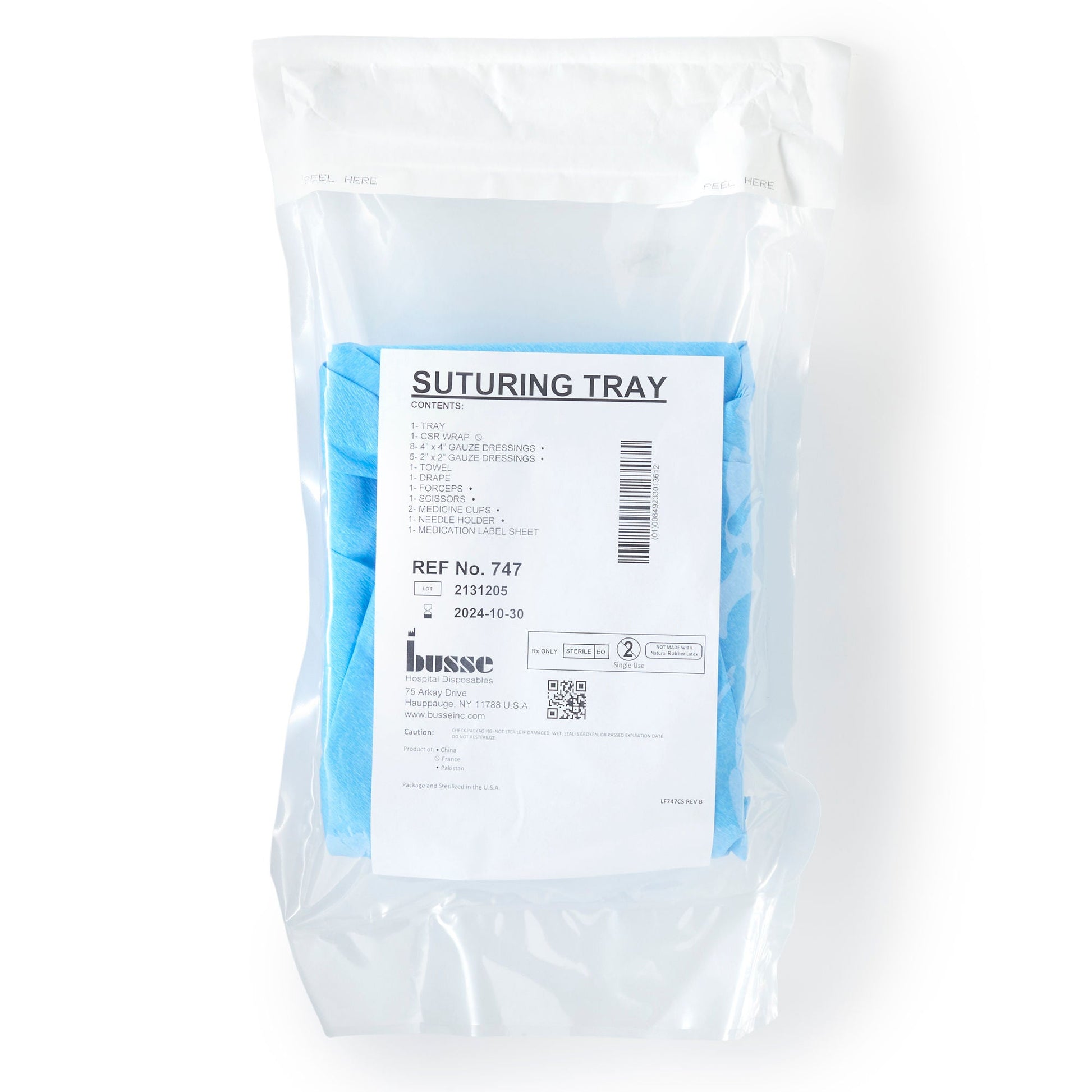 Busse Suturing Tray