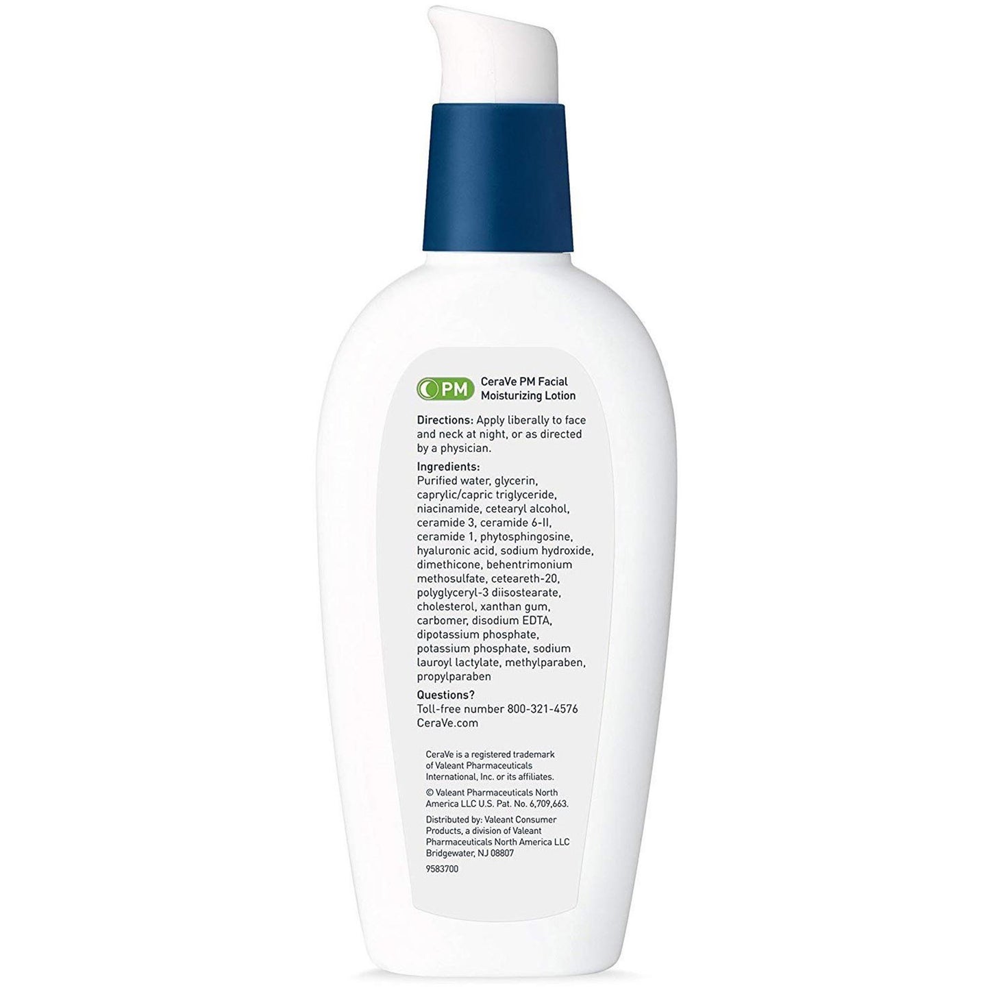 CeraVe® Facial Moisturizing Lotion PM, Ultra Lightweight, Pump Bottle