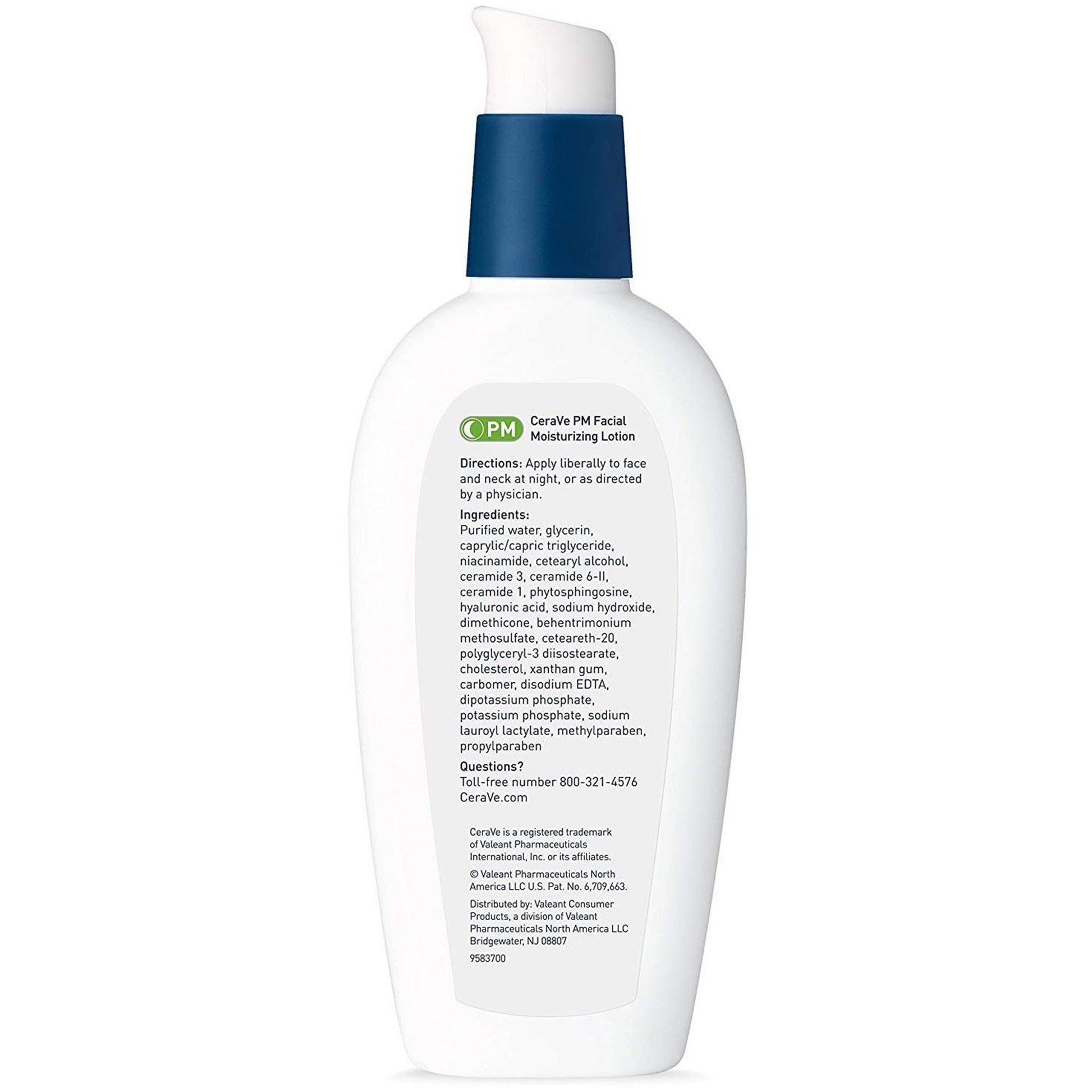 CeraVe® Facial Moisturizing Lotion PM, Ultra Lightweight, Pump Bottle