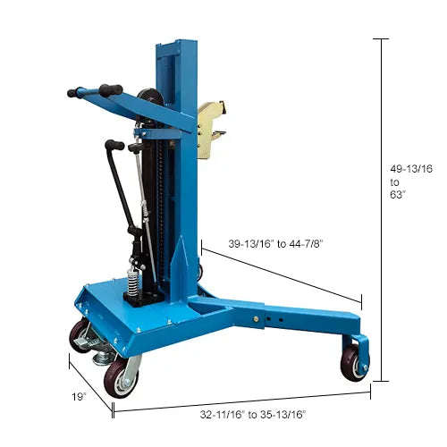 Hydraulic Drum Handler | Universal Grip 1100 lb Capacity 615268
