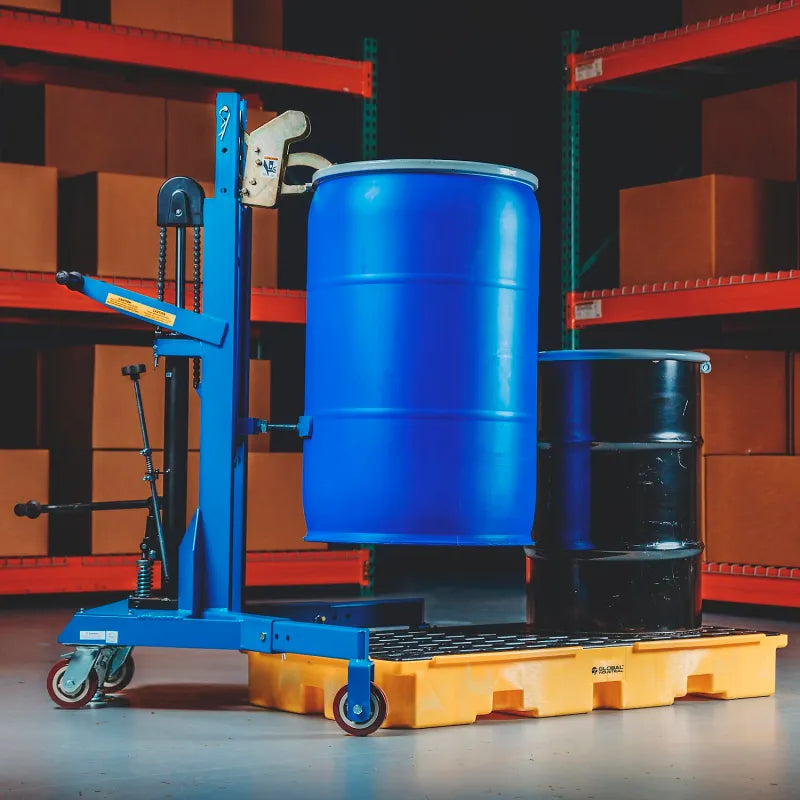 Hydraulic Drum Handler | Universal Grip 1100 lb Capacity 615268