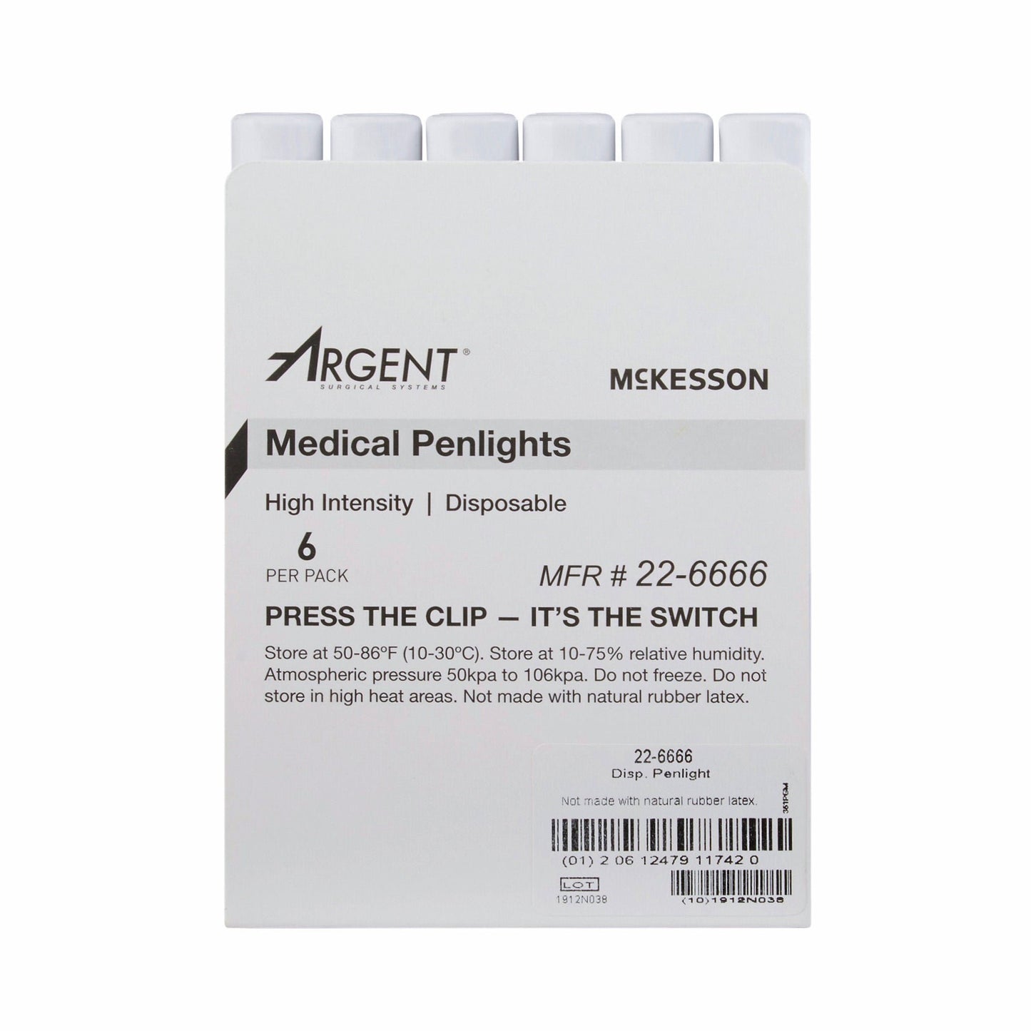 McKesson Disposable Penlight White Light, 4.5 Inch