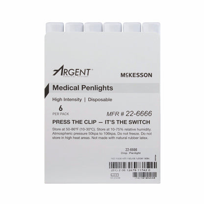 McKesson Disposable Penlight White Light, 4.5 Inch