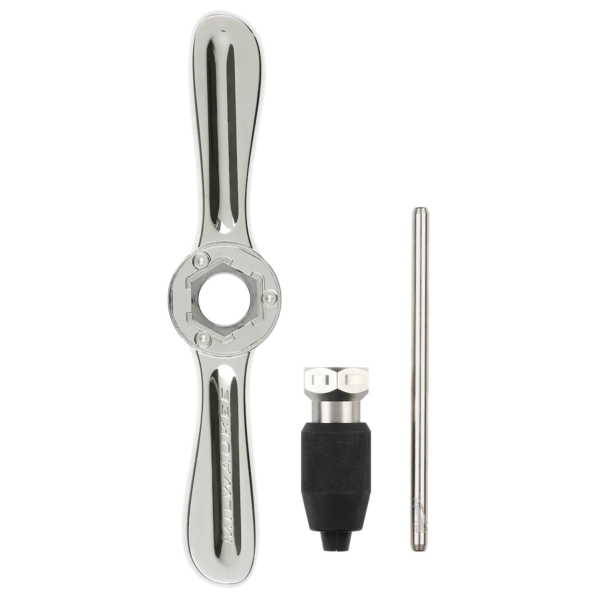 Milwaukee HEX-LOK 2-in-1 Tap and Die Threading Handle & Tap Collet 49-57-5003 | 2-Piece, Metal