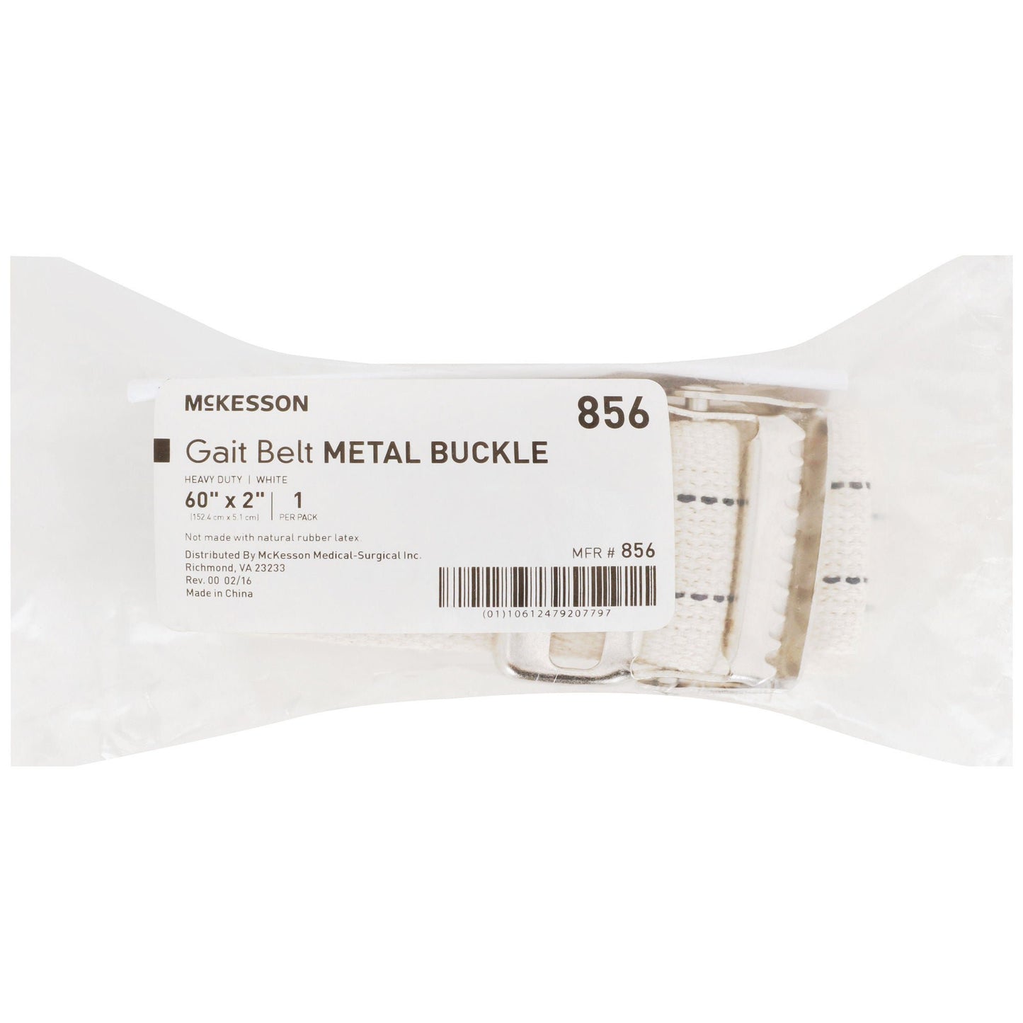 McKesson White Gait Belt, 60 Inch