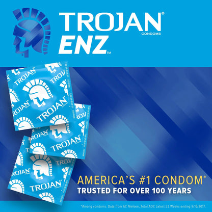 Trojan-Enz® Lubricated Latex Condom