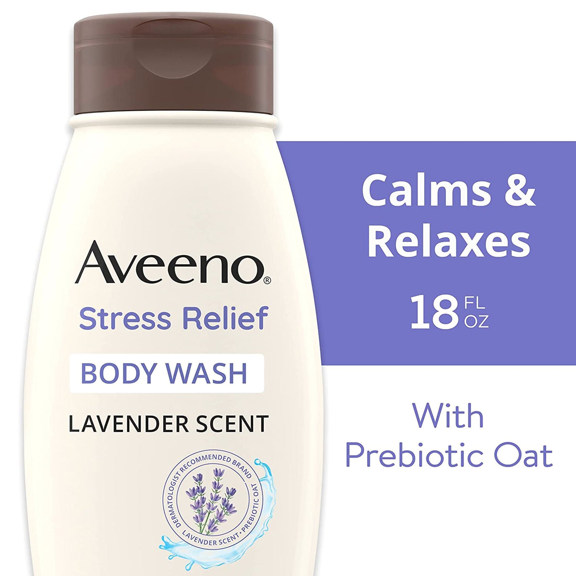Aveeno® Stress Relief Body Wash Lavender, Bottle