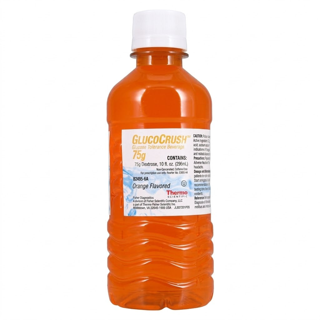 GlucoCrush Glucose Tolerance Beverage Orange 75 Gram Adult / Child