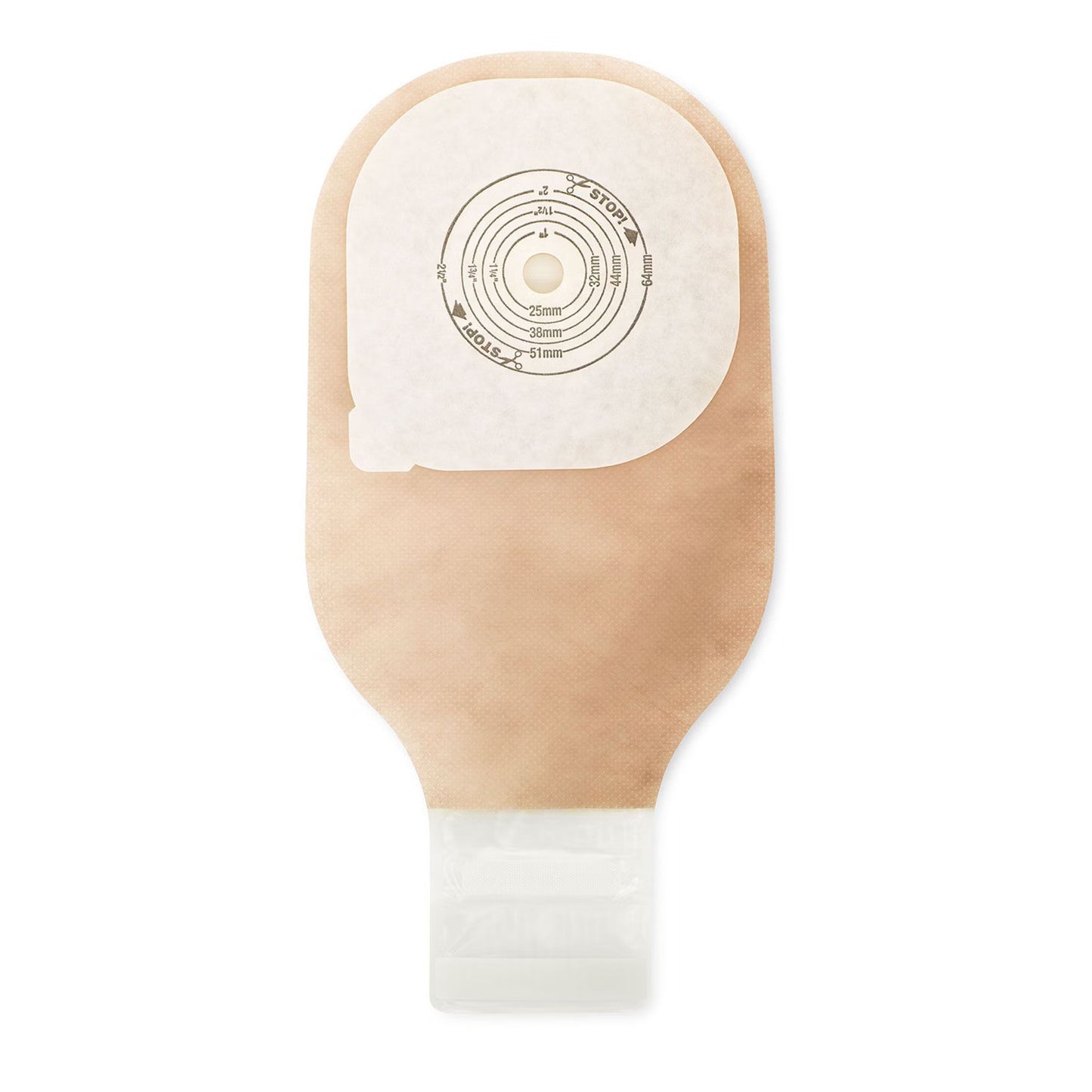 Premier™ One-Piece Transparent Filtered Ostomy Pouch, Cut to fit 75 x